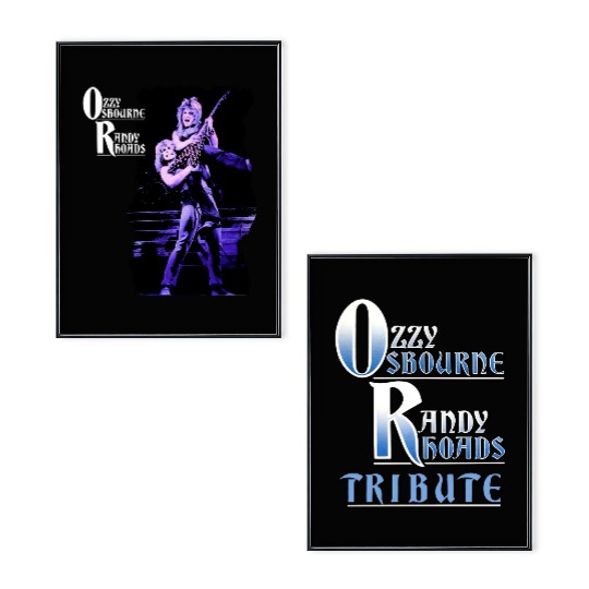 Ozzy Osbourne Randy Rhoads Tribute Poster Set, Double Sided Poster Set for Fans