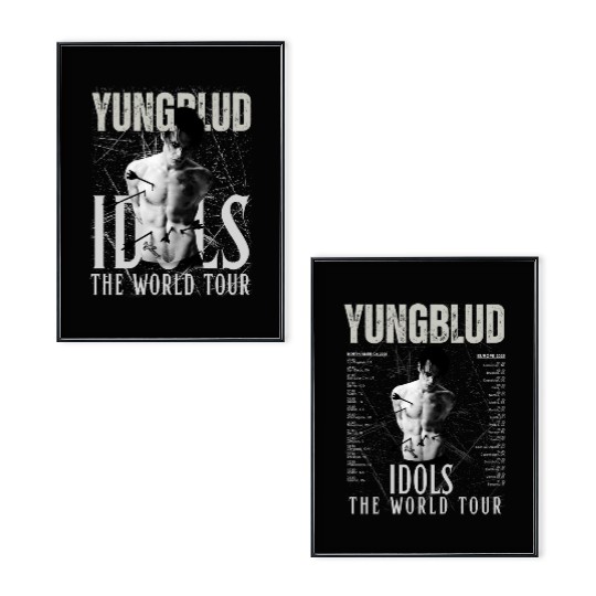 2025 Concert Dates Poster Set, Yungblud Idols World Tour Poster Set