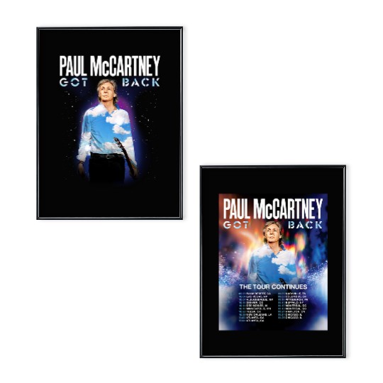 P McCartney Got Back Tour 2025 North America Poster Set for Fans