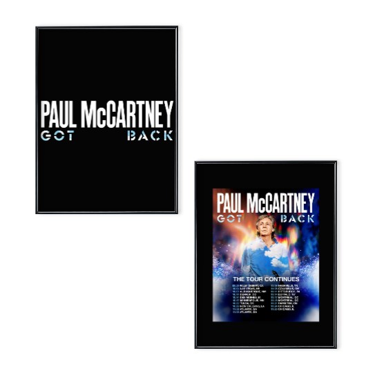 P mccartney Got Back Tour 2025 North America Poster Set