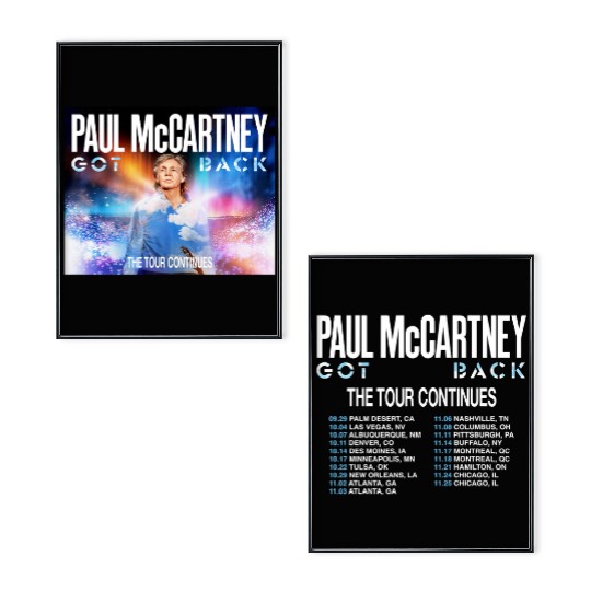 P mccartney Got Back Tour Poster Set Poster Set