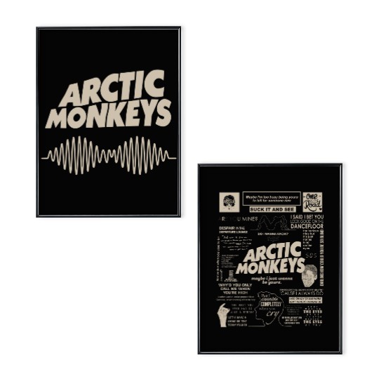 Retro Rock Arctic Monkeys Music Album Graphic Poster Set