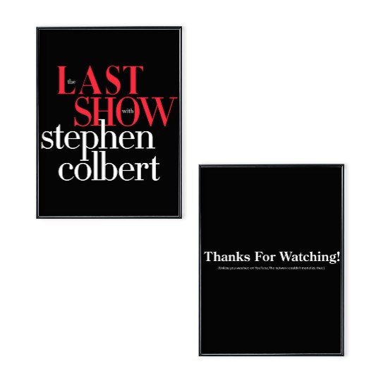 Discover "The Last Show" with Colbert 2026 Poster Set