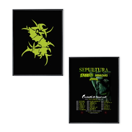 SEPULTURA Final North American Tour 2026 Poster Set Unisex All Sizes