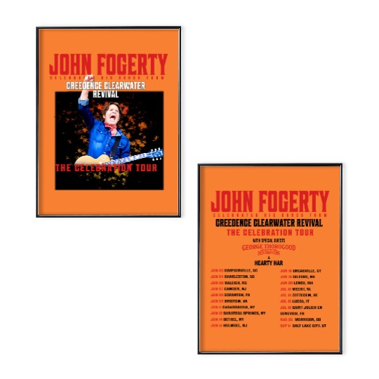 John Fogerty The Celebration Tour 2024 Double Sided Poster Set
