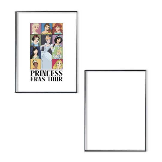 Vintage Princess Eras Tour Poster Set, Disney Eras Tour