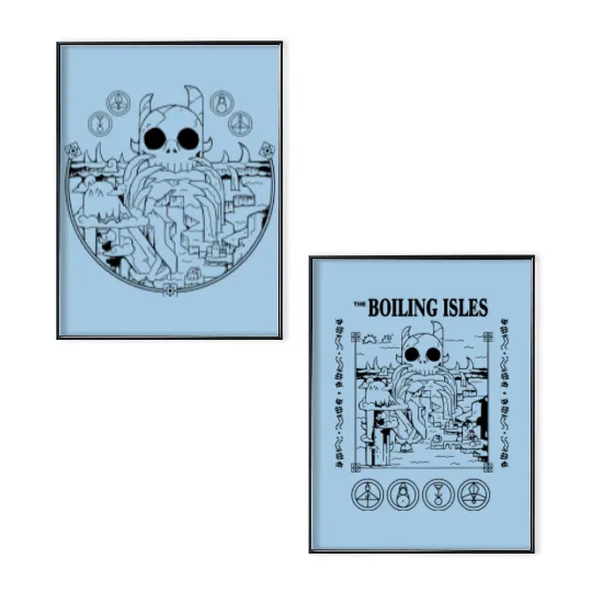 The Owl House Poster Set, Disney Poster Set, Boiling Isles The Owl House Poster Set, The Owl House Fan Gift, School Of Magic And Demonics Poster Set.