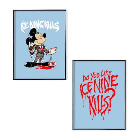 Mickey Ice Nine Poster Set, Halloween Ice Nine Disney Poster Set
