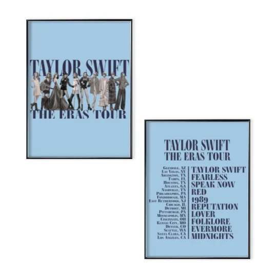 Princess Eras Poster Set, Disney Princess Eras Tour Gift Poster Set, Disneyworld Princess Poster Set