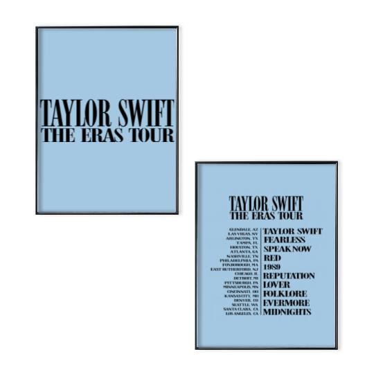 Eras Tour Blue TS Merch Poster Set