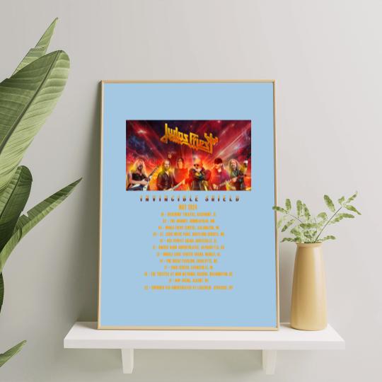 Judas Priest Invincible Shield 2024 Tour Poster Set