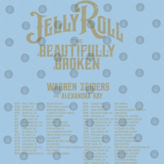 Jelly Roll The Beautifully Broken Tour 2024 Poster Set