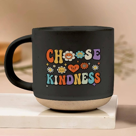 Retro Vintage Choose Kindness Lover Spiritual Pottery Mugs