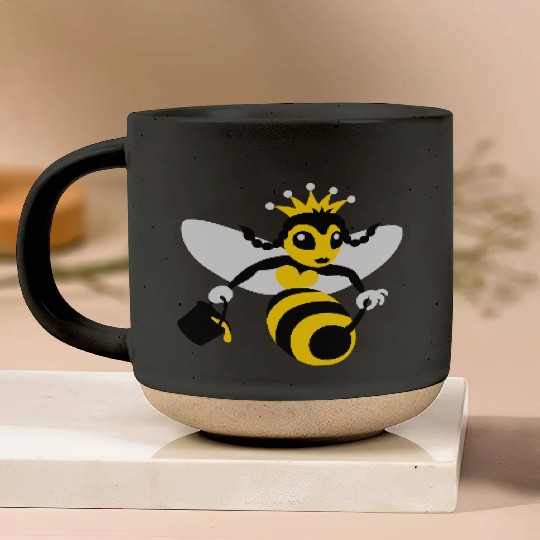 Queen Bee Pottery Mugs