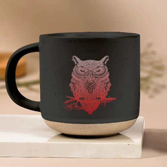 owl bird Pottery Mugs