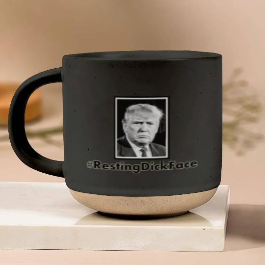 Trump: Resting Dick Face Pottery Mugs