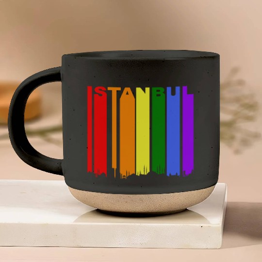 Istanbul Turkey Rainbow LGBT Gay Pride Pottery Mugs
