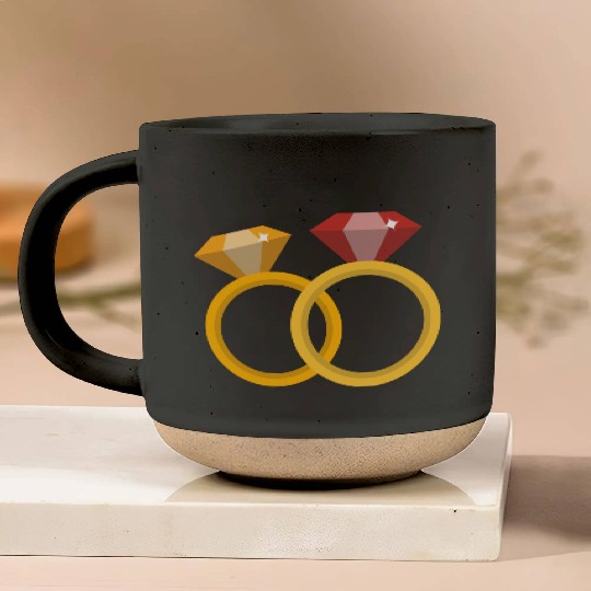 Wedding Rings Pottery Mugs