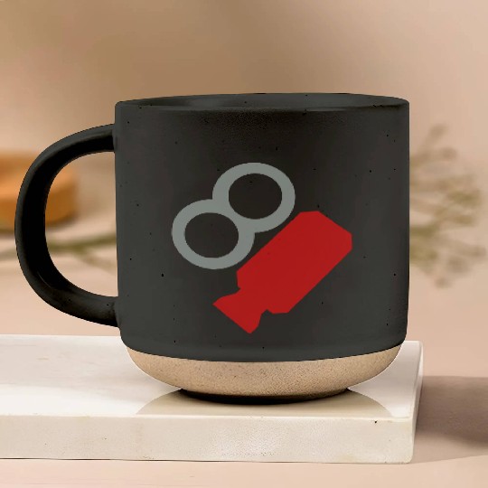 Movie camera Pottery Mugs