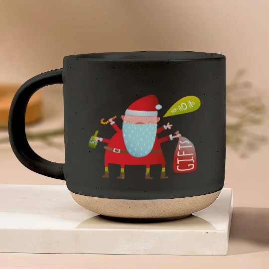 Santa Claus Pottery Mugs