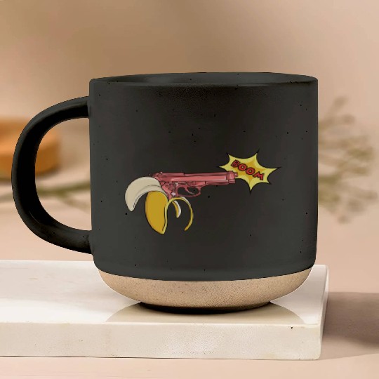 banana gun Pottery Mugs