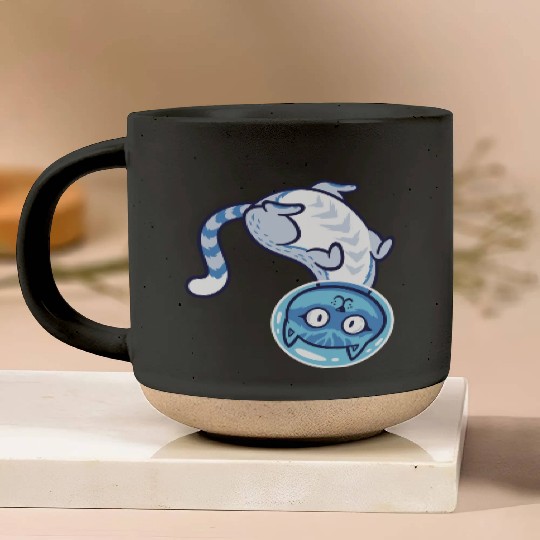 Space cat Pottery Mugs