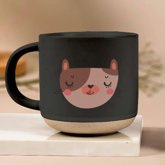 Cat head Pottery Mugs