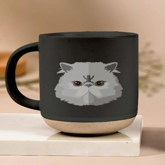 Cat face Pottery Mugs