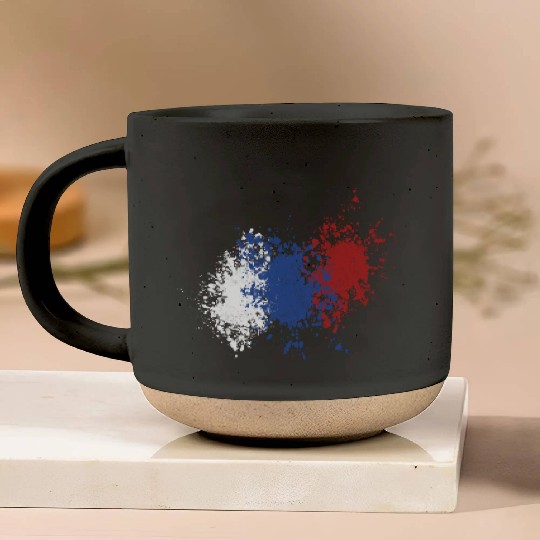 russian splatter Pottery Mugs