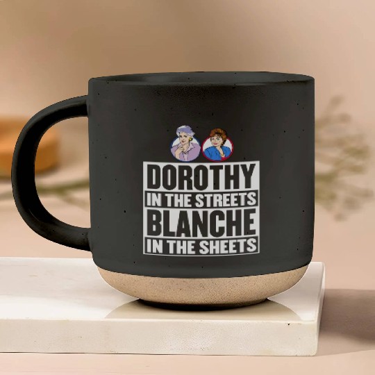 Dorothy in the street blanche in the sheet Pottery Mugs