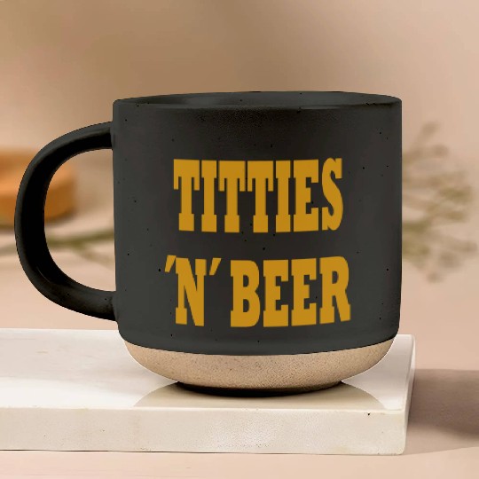 TITTIES N BEER Pottery Mugs