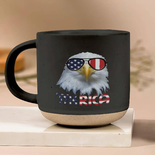 American Eagle 4th July US Merica Election Gift Pottery Mugs