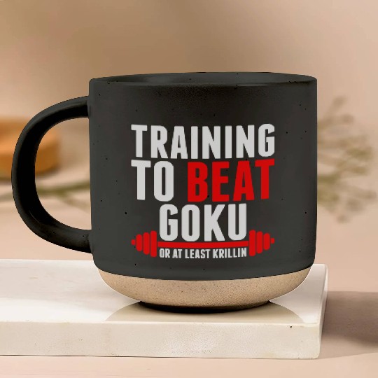 Training To Beat Goku Pottery Mugs