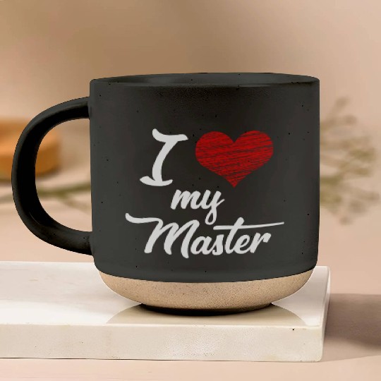 I love my Master BDSM Submissive Sub Slave gift Pottery Mugs