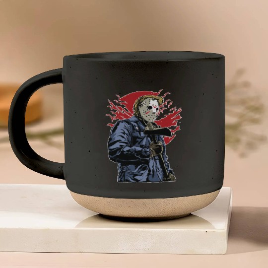 Serial Killer in Town Pottery Mugs