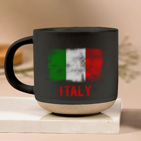 Italy Women Men Italian Pottery Mugs Italia Flag Vintage