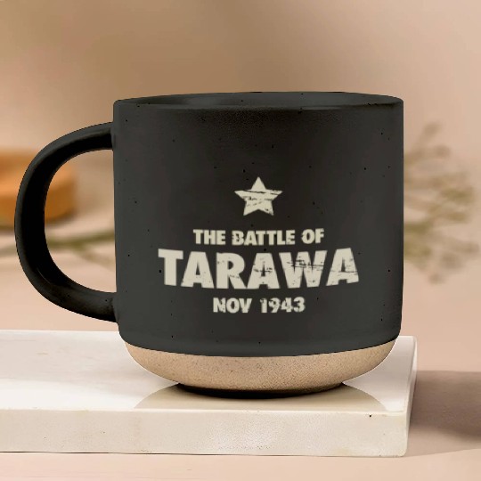 Battle Of Tarawa - World War 2 / WWII Pottery Mugs