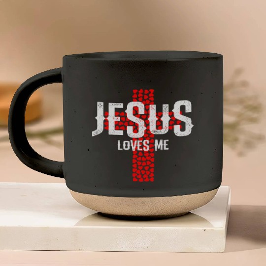 Jesus Loves Me | Religion Church Pray Gift Pottery Mugs