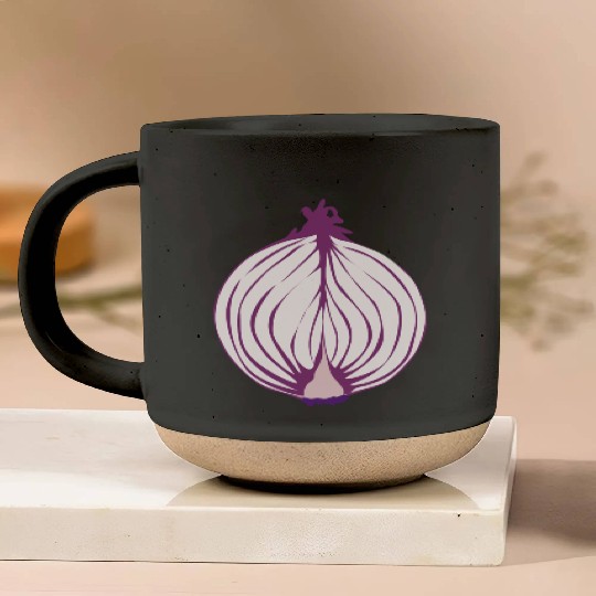 Red Onion Pottery Mugs