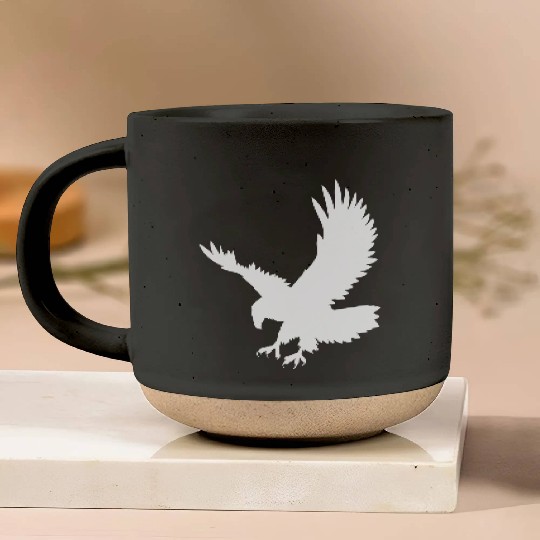 Eagle Catching Its Prey Pottery Mugs