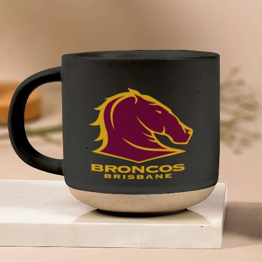 BRISBANE BRONCOS NRL TEAM LOGO PET TANK CAT OR DOG Pottery Mugs