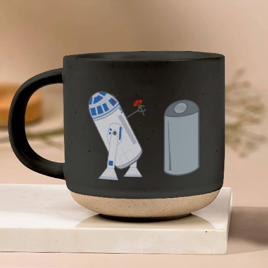 Confused R2D2 Pottery Mugs