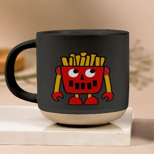 Burger Pizza French Fries Donut Robot Pottery Mugs
