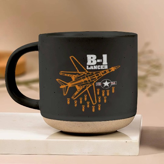 B-1 Lancer Air Force Bomber Pottery Mugs