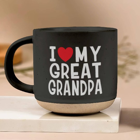 I Love My Great Grandpa Family Love Heart Gift Pottery Mugs