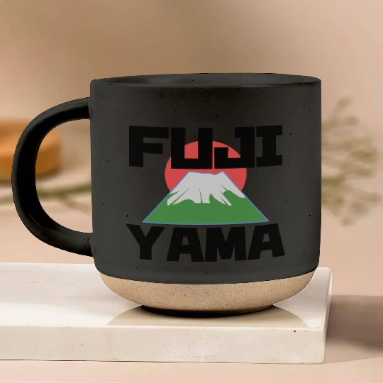 Mount Fuji Fujiyama Volcano Japan Pottery Mugs