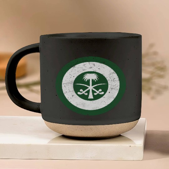 Saudi Arabia Air Force Flag Roundel Pottery Mugs