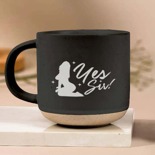 Yes Sir BDSM DDLG Naughty Submissive Kinky sx Pottery Mugs