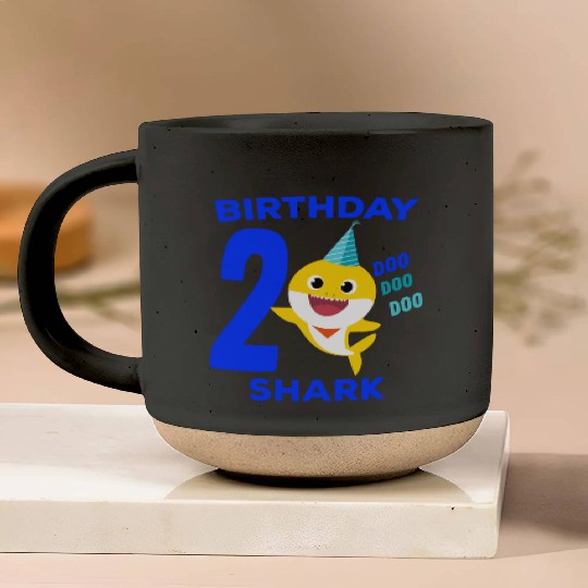 Baby Shark 2nd Birthday - Baby Shark Song Gifts Pottery Mugs