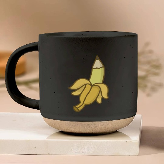 Banana pencil Pottery Mugs